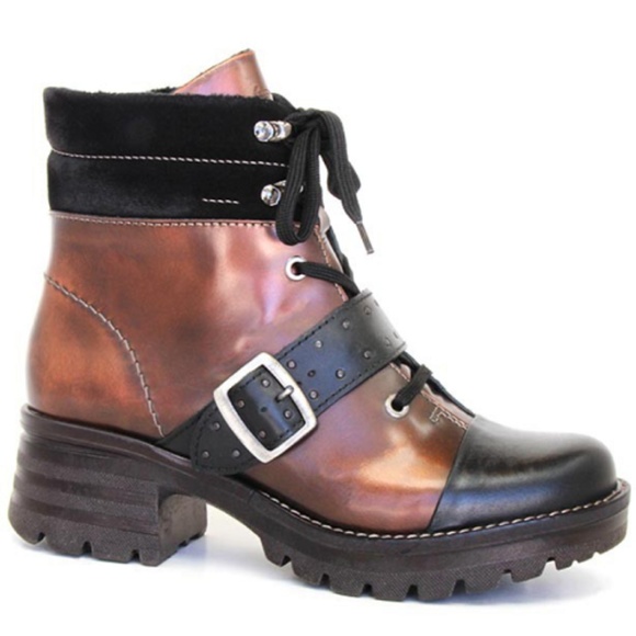 Dromedaris Shoes - Dromedaris Kori Copper Combat Boots 36